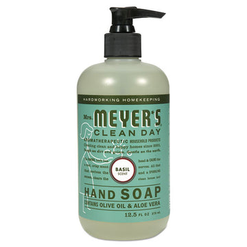 Mrs. Meyer's® Clean Day Liquid Hand Soap, Basil, 12.5 Oz, 6-carton freeshipping - TVN Wholesale